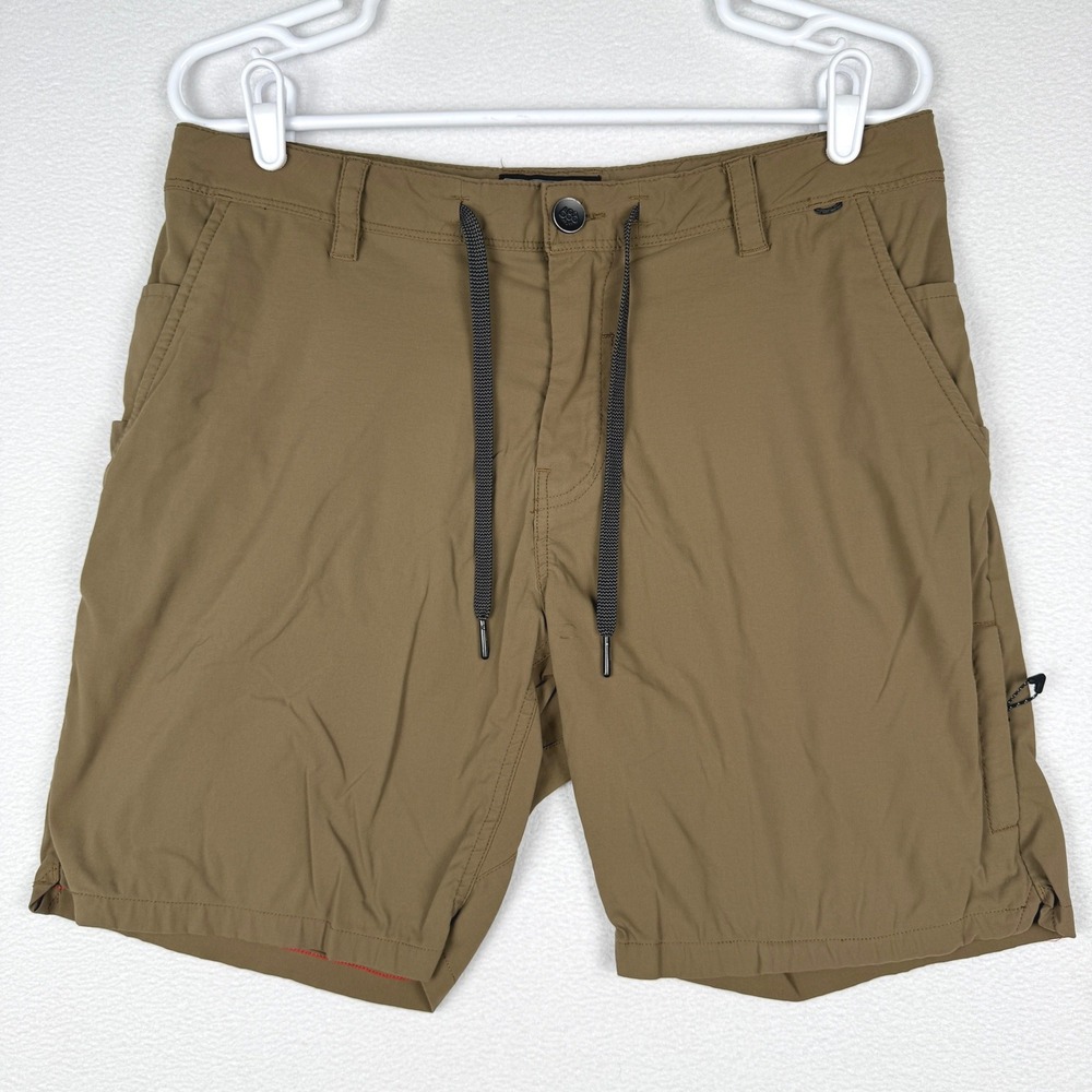 686 Everywhere Featherlight Chino Shorts Mens 32 Brown RFID Blocking Technical
